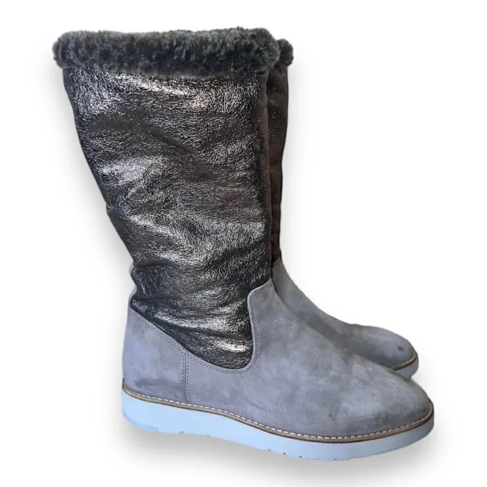 Johnston &‎ Murphy Taupe Paula Suede Boots Women's 7.5